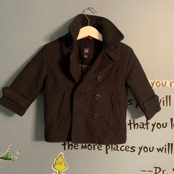 BabyGap Blue Toddler Peacoat  18-24M - Picture 1 of 3